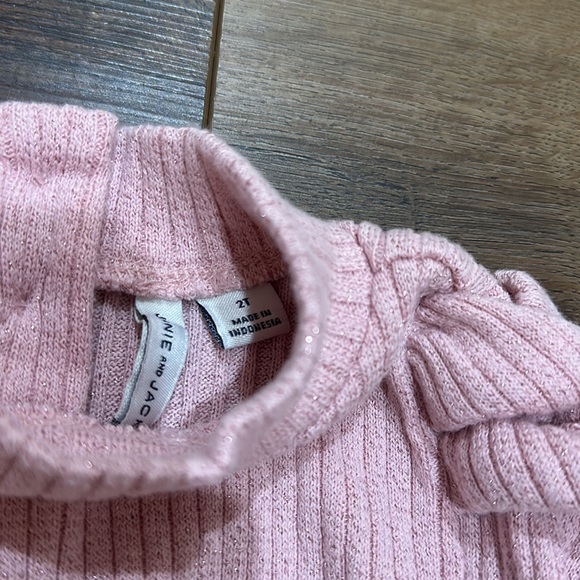 Janie and Jack Pink shimmer sweater - Picture 5 of 5
